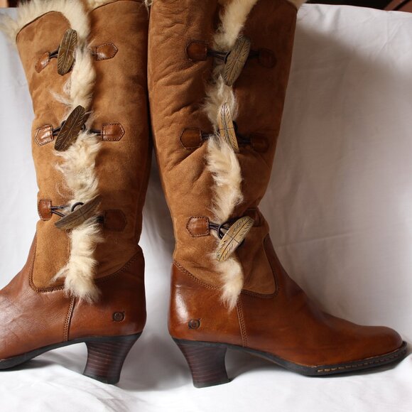 Born Leather and Suede Boots Size 11  NWT Never Worn - Picture 6 of 14